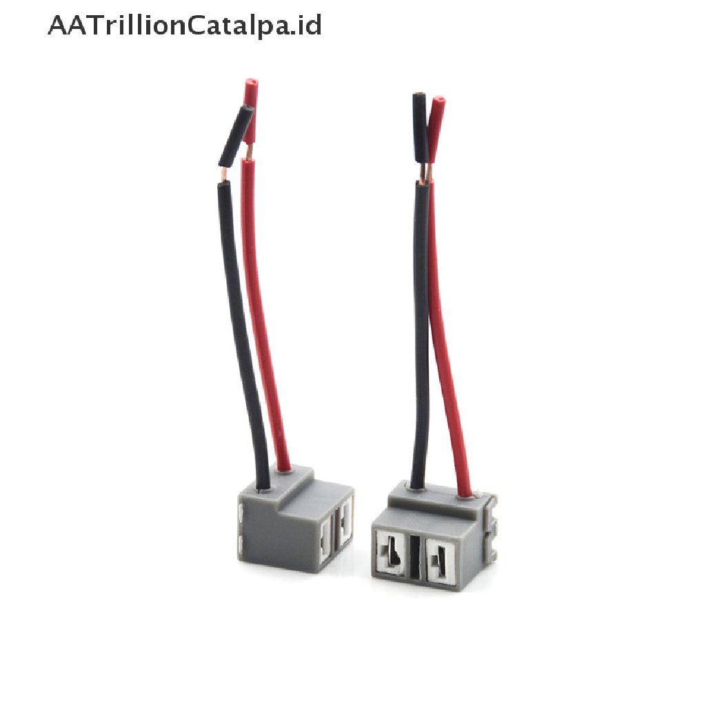 (AATrillionCatalpa) 2pcs Socket Konektor 2 Pin H7 Untuk Lampu Depan Mobil