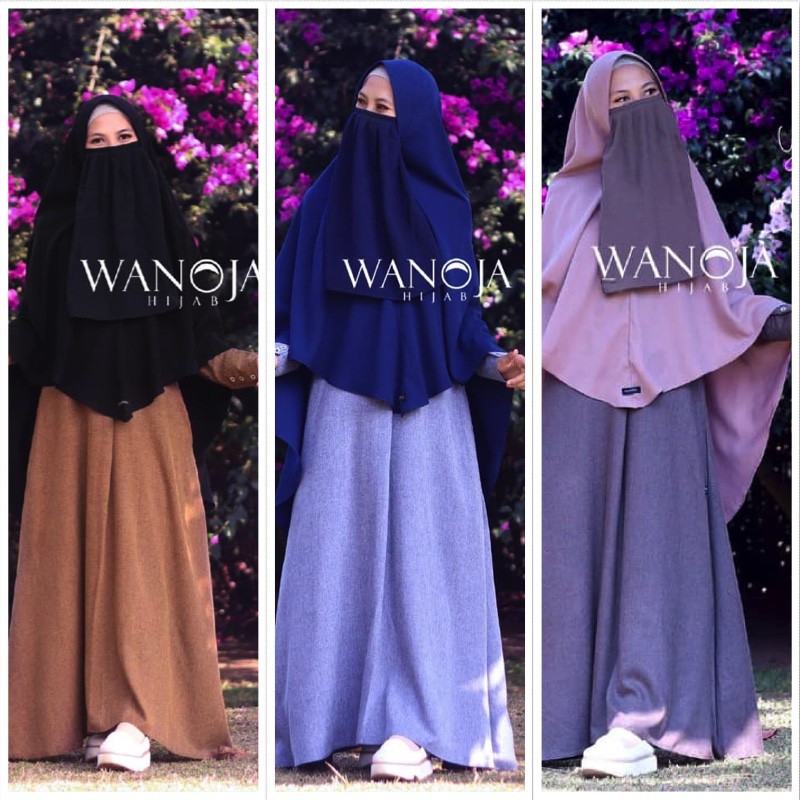 YUHINA DRESS || Gamis Syari Original by Wanoja Hijab