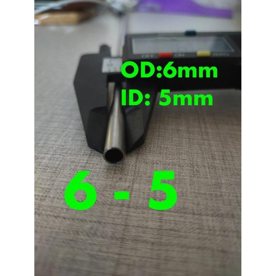 Pipa kapiler stainless steel - Stainless Tube OD 6mm x ID 5mm L 250