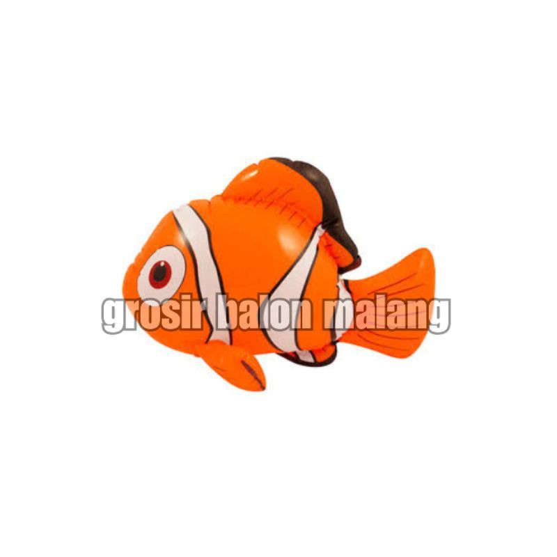 balon tiup tiupan pvc ikan nemo clown fish