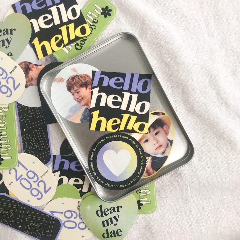 

Sticker Pack “Dear My Dae” Chen Birthday Collection