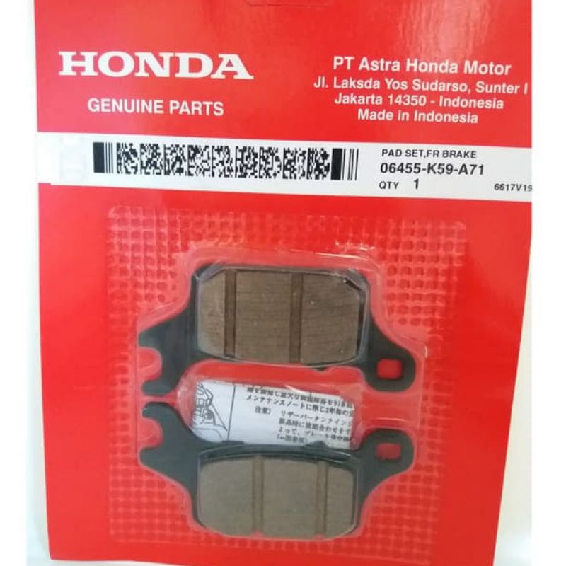 kampas rem depan vario 150 kualitas original