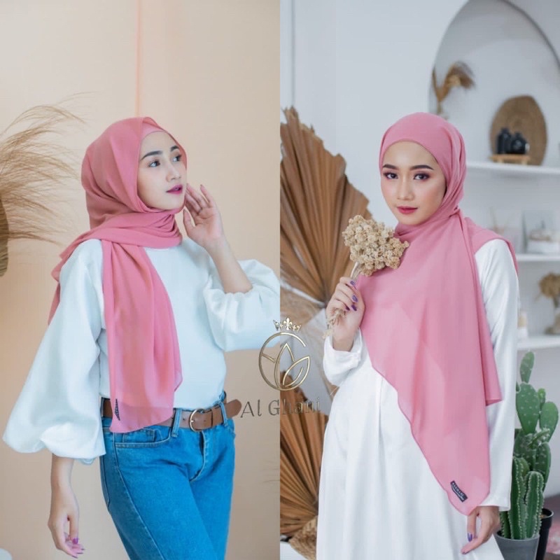 ALGHANI - PASHMINA CERUTY BABYDOLL INSTAN INNER 2IN1