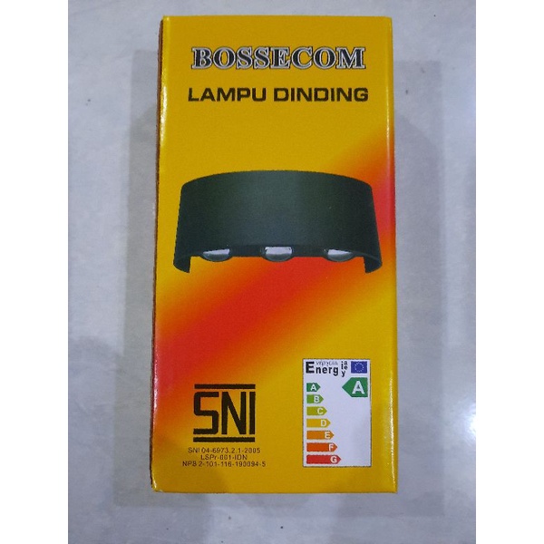 LAMPU DINDING INDOOR OUTDOOR 4 LAMPU / 6 LAMPU MINIMALIS SUDAH TERMASUK LAMPU LED COB .TEMBOK PILAR DINDING