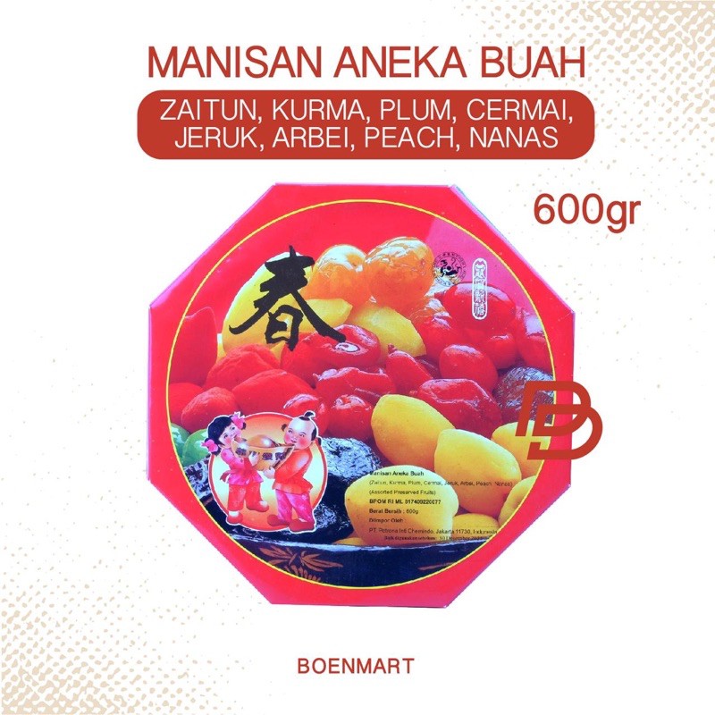 

Manisan Aneka Buah 600 g (Ba Zhen Guo)