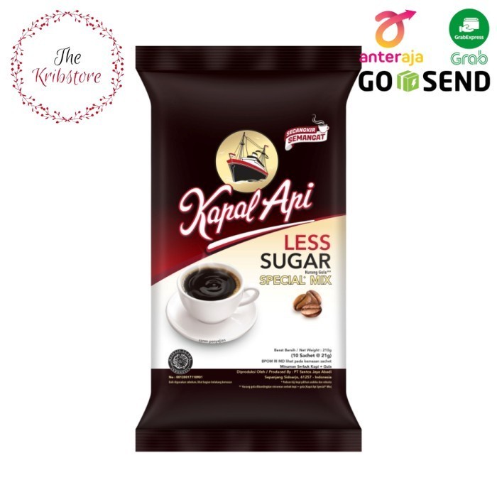 

KAPAL API Special Mix Kopi Less Sugar Pack isi 10 Sachet @21 gr