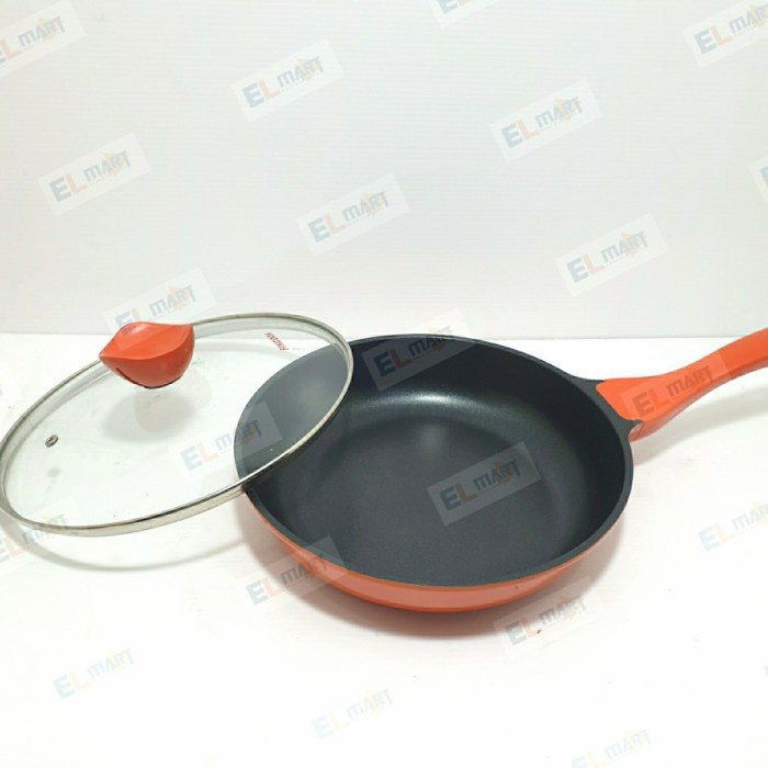 Fincook Wajan Teflon Anti Lengket + Tutup 26cm DCFP2604TFGL induksi
