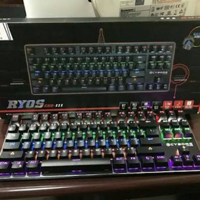 CYBORG TKL GAMING MECHANICAL KEYBOARD RYOS CKG-111 (Keyboard Gaming Mekanikal TKL)