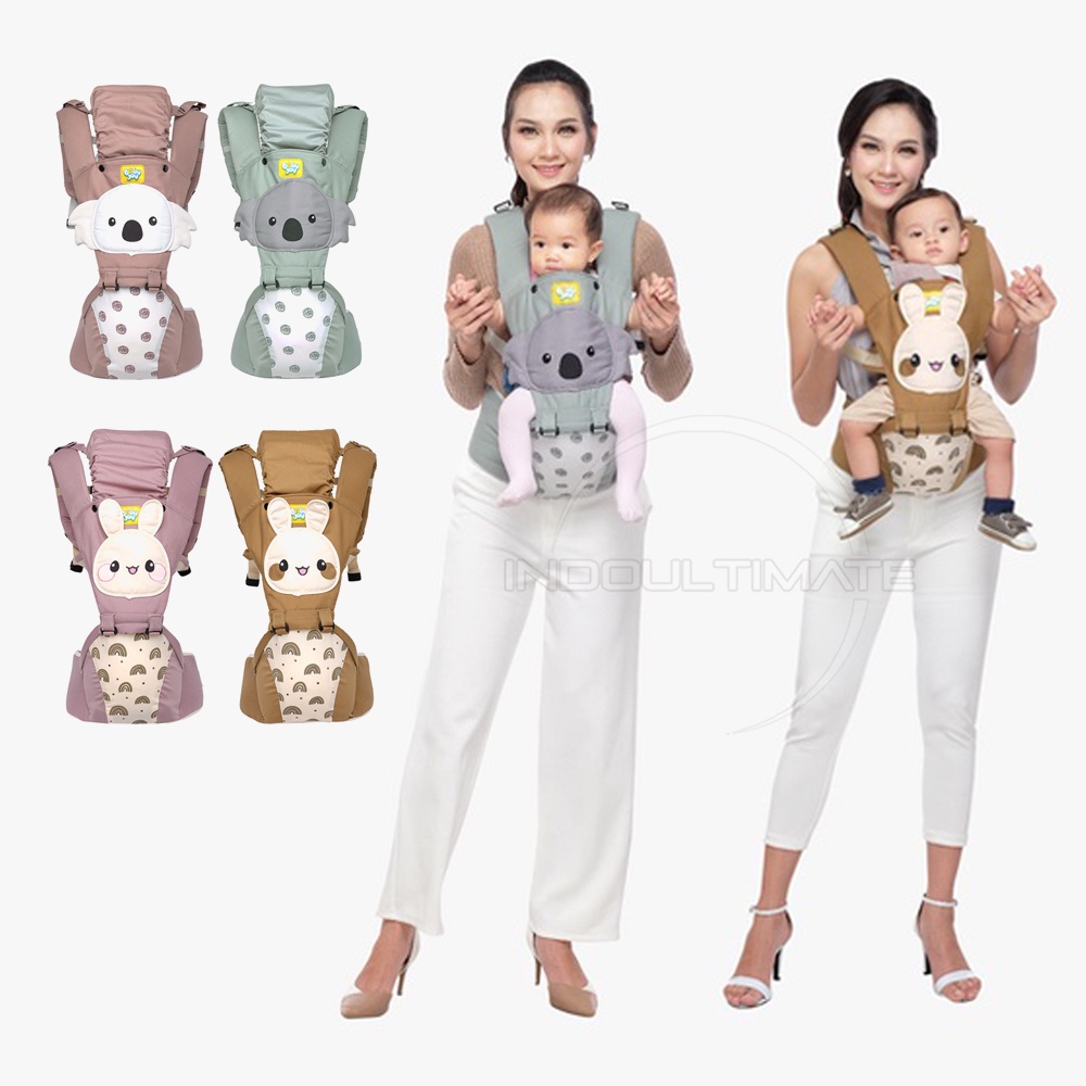 7in1 Way BABY JOY Gendongan Hipseat Bayi + Pelindung Kepala BY-194 Gendongan Bayi Model Terbaru Gendongan Bayi Depan Duduk Gendongan Bayi Samping Gendongan Multifungsi Gendongan Bayi Instan Anti Pegal Baby Carrier BY-195