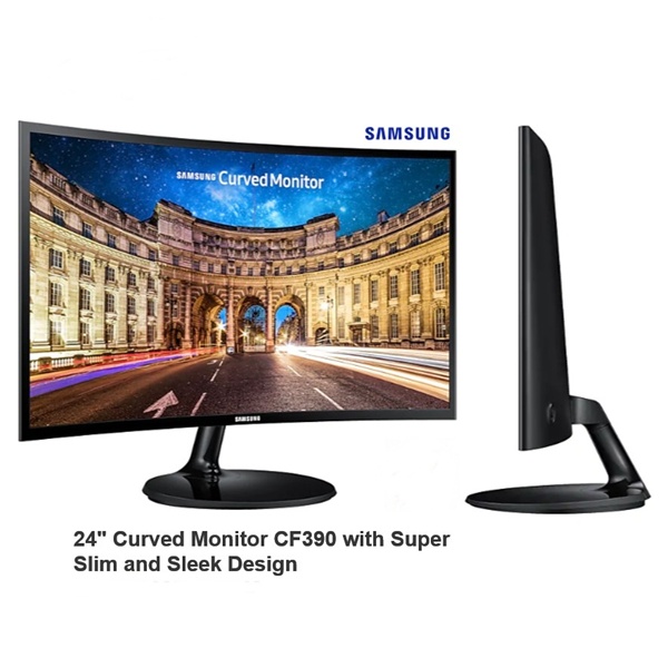 Samsung Monitor 24F390 Curved Led 24&quot; (DSUB/HDMI) C24F390