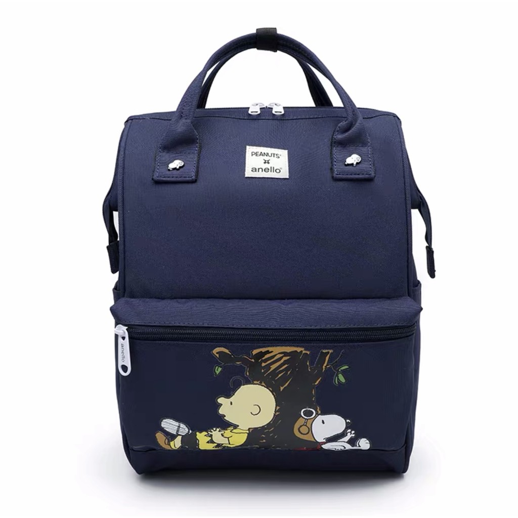 Anelo Diaper Bag Tas Bayi Multifungsi ANELLO X PEANUTS Snoopy IMPORT IMPOR Diaper Mommy Waterproof