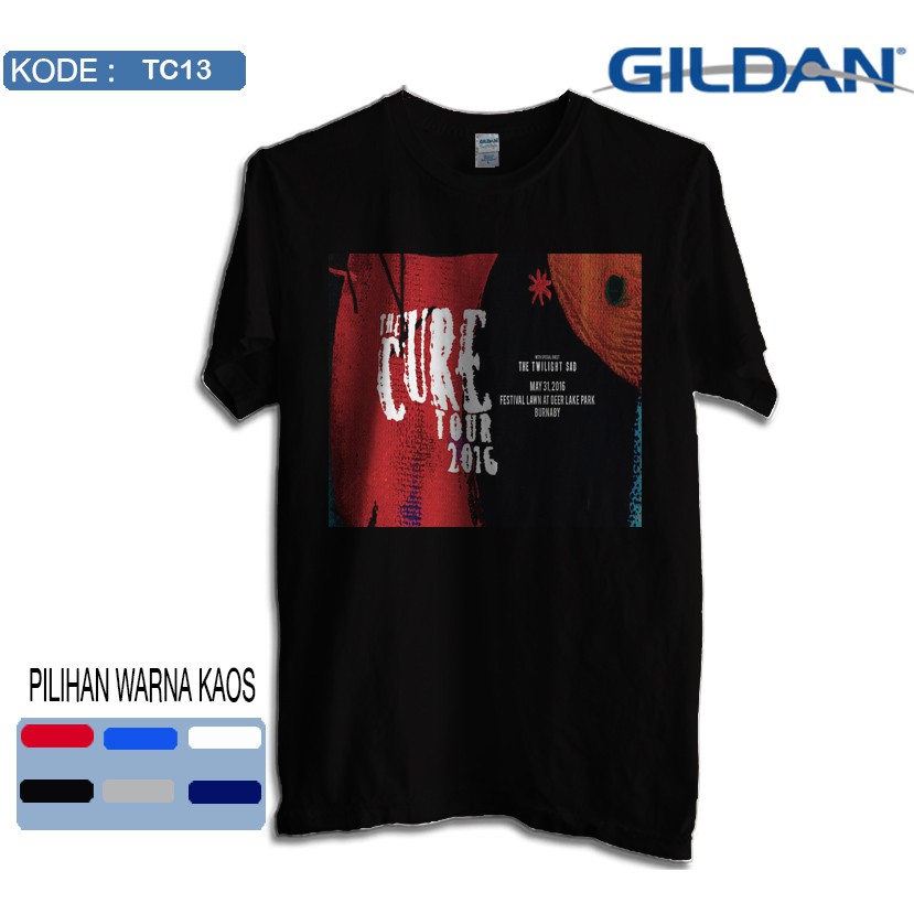 Kaos the cure band tour 2016 original gildan softstyle tc14
