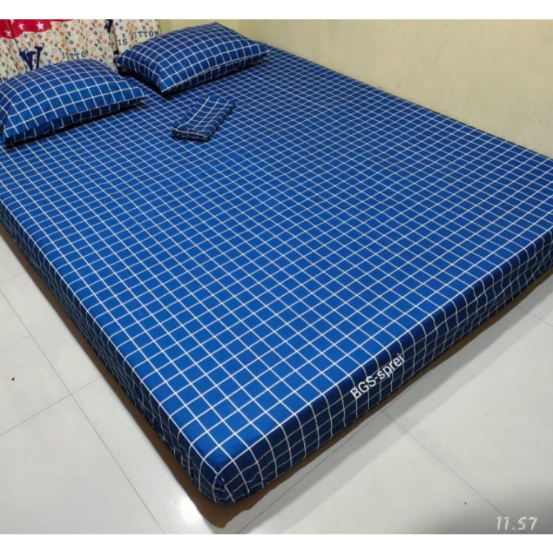 Sprei aesthetic t20 kotak kotak /motif kekinian ready semua ukuran