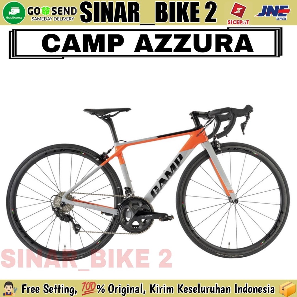 Sepeda Balap ELEMENT CAMP AZZURA Roadbike 700C Carbon 2x11 Speed