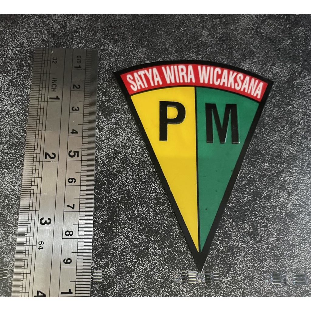 Sticker PM (B) - Stiker Polis* Militer  - Sticker Mobil - Stiker Biasa