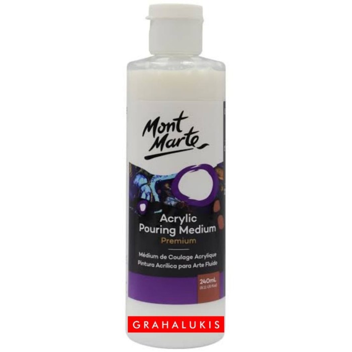 

(TERLARIS) Mont Marte Premium Acrylic Pouring Medium 240ml