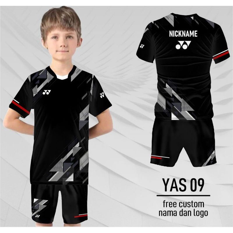 setelan badminton anak jersey badminton jersey bulutangkis anak