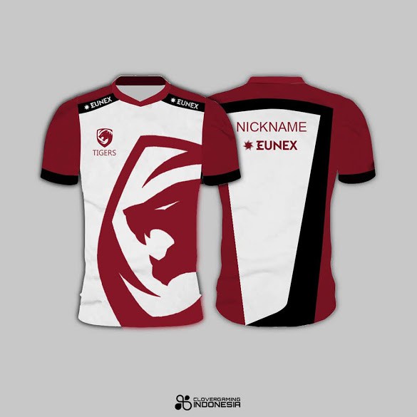 Jersey Team Tigers - Baju Team Gaming