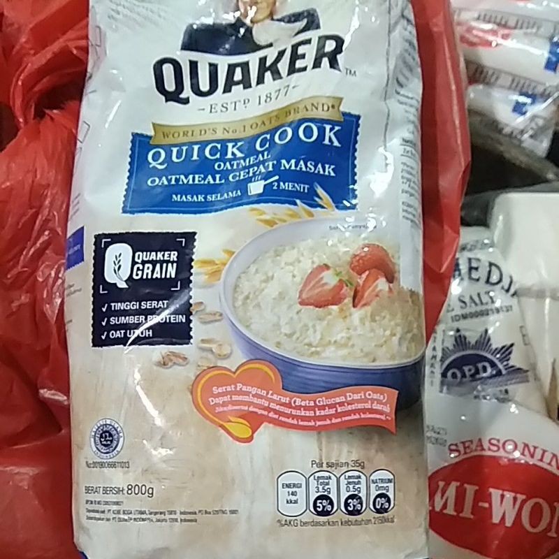 

QUAKER BIRU MASAK / QUACKER / KUAKER 800gr