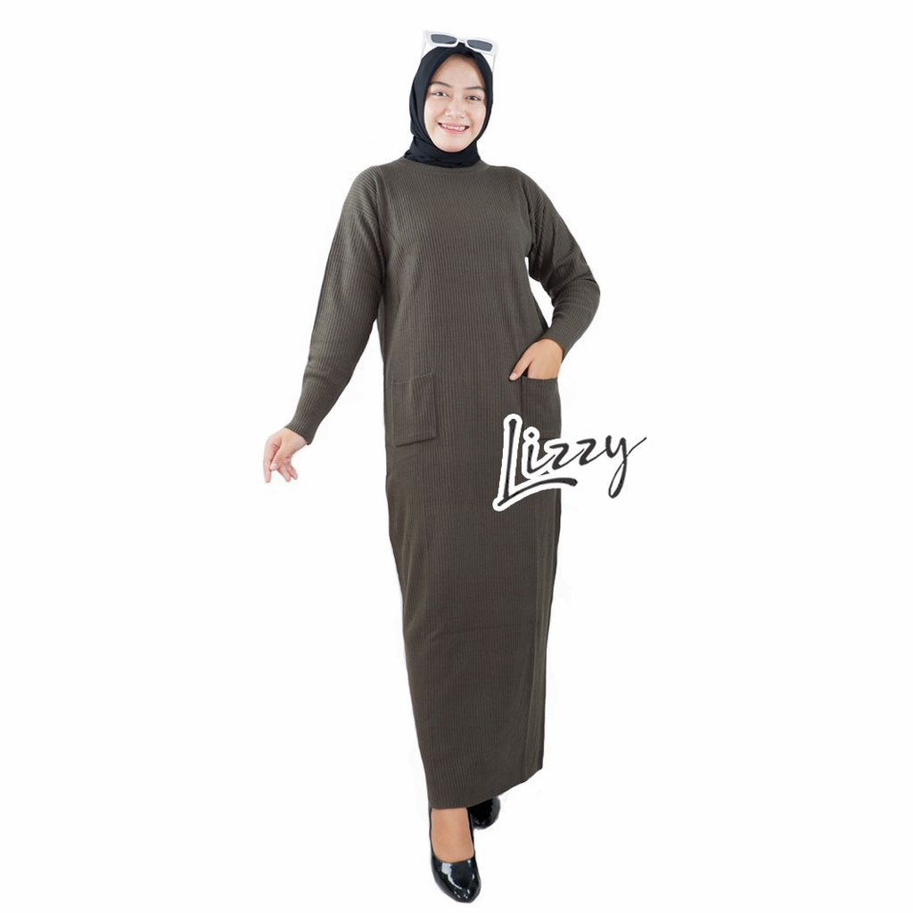 Lizzy - LONG DRESS BOXY POCKET PREMIUM