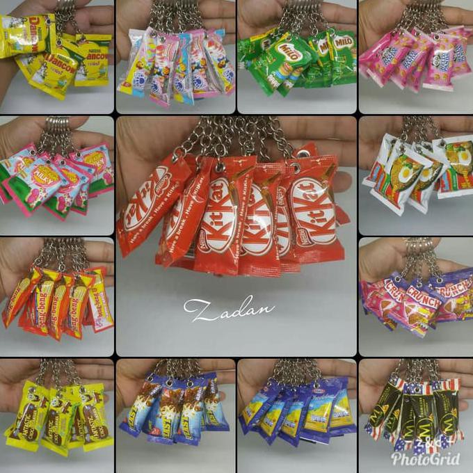M963- Gantungan Kunci Miniatur Replika Snack Dan Minuman 2