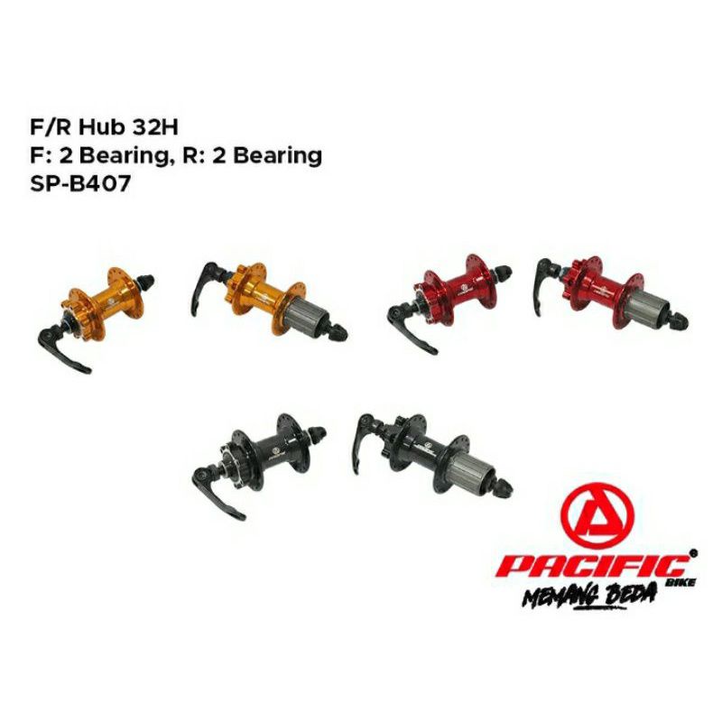 Freehub Bosch Jangkrik 32 Hole Nap Alloy Pacific SP-B407 Bearing Disc Brake 6 Bolts Cassette