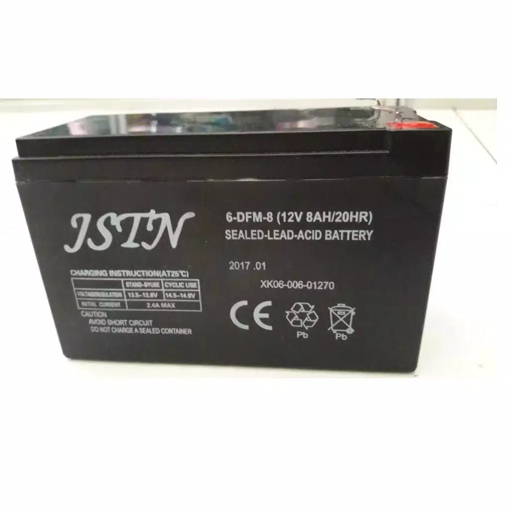 BATTERY ISTN - SINLEADER 12V 8AH SOLAR PANEL SURYA SPRAYER SEPEDA LISTRIK BATERAI AKI KERING