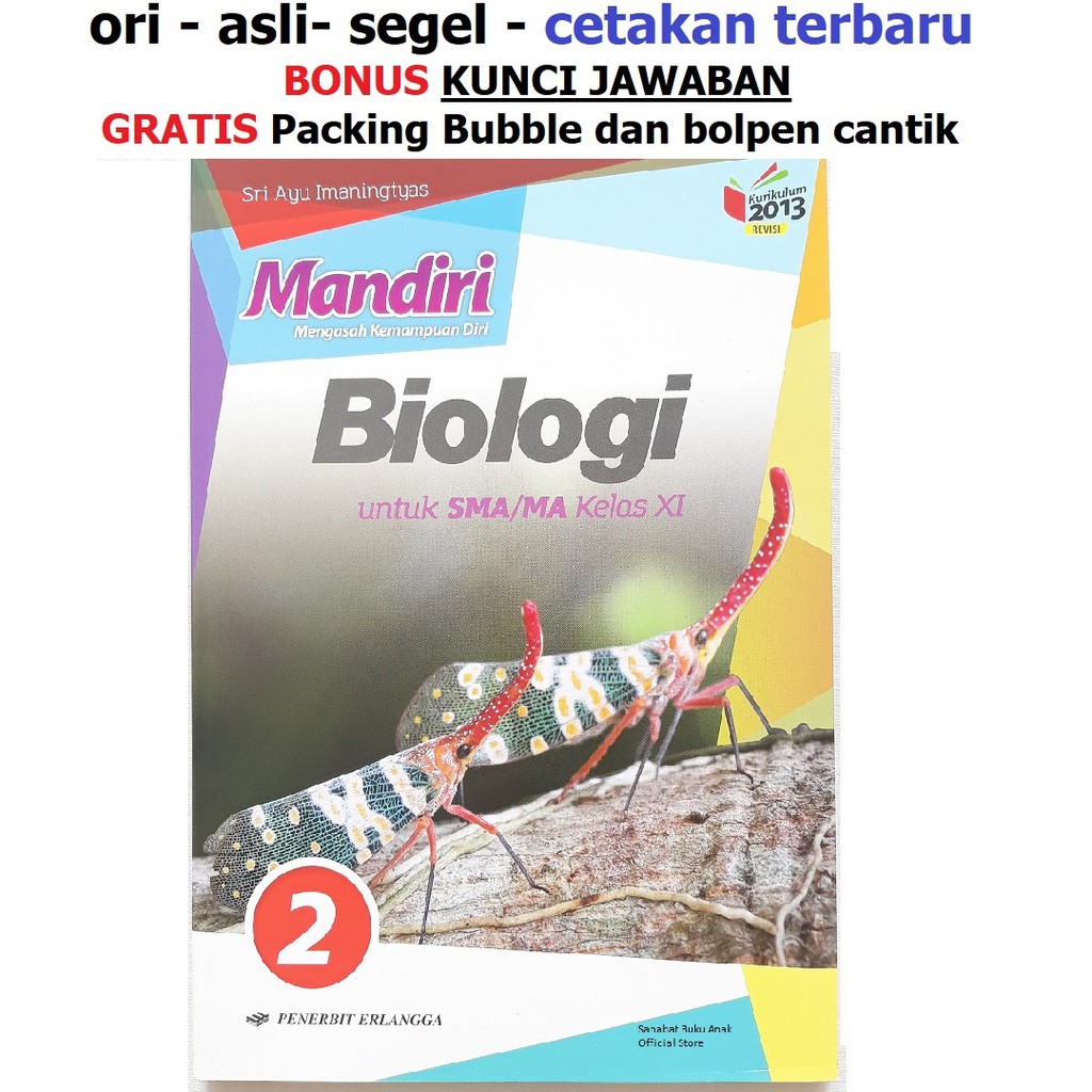 Buku Mandiri Biologi Sma Jilid 2 Kelas 11 K13 Soal Jawaban Kurtilas Shopee Indonesia