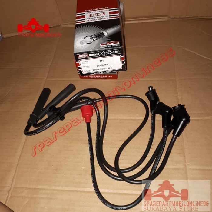 Kabel Busi Coil Set Daihatsu Hijet 1.0 S75 Charade G10 G11 SEIWA JAPAN