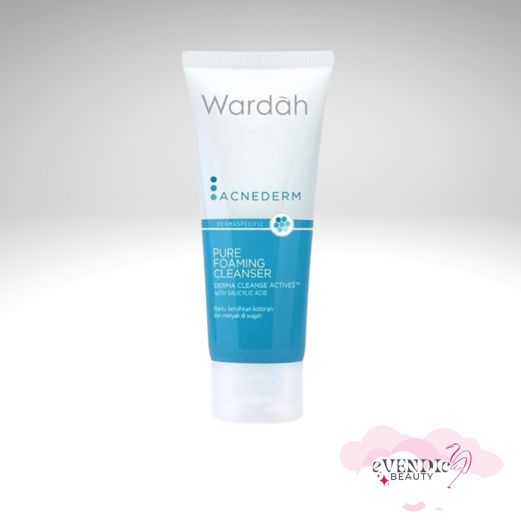 Sabun Wajah Wardah Acnederm Pure Foaming Cleanser