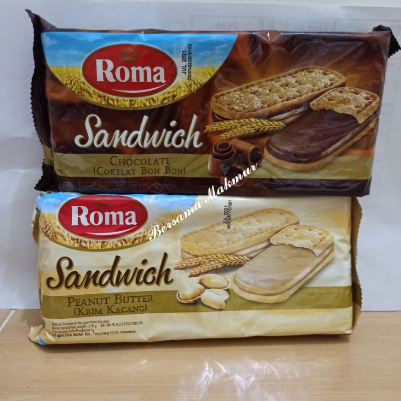 

ROMA Sandwich 216 gram biskuit