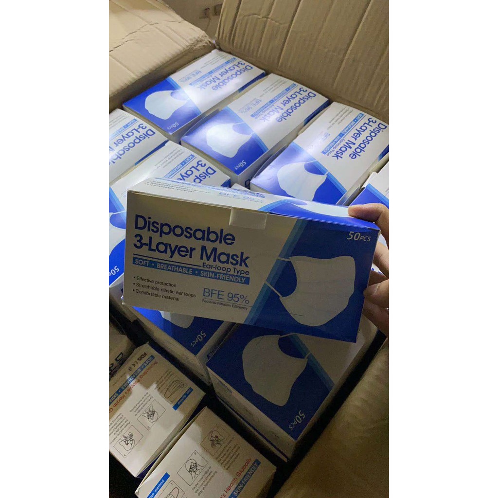 Disposable Masker 3ply Earloop 50s