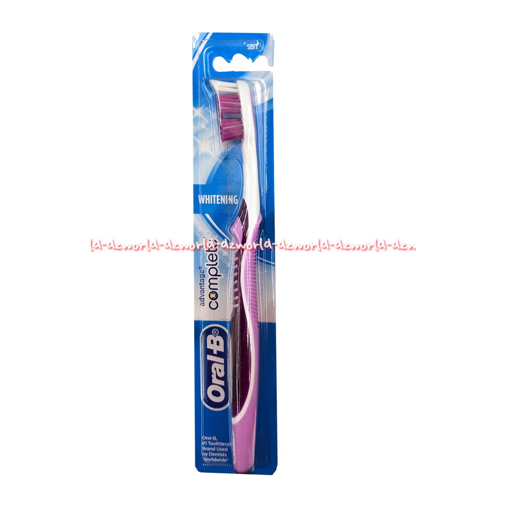 Oral B Complete Whitening Sikat Gigi Oral-B membersihkan gigi dari noda