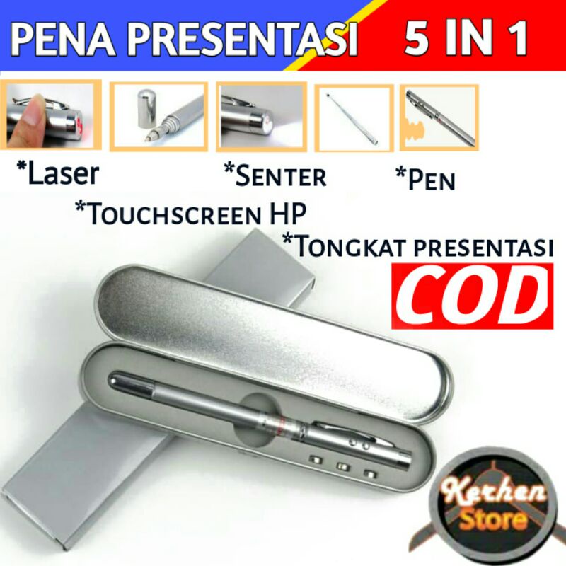

PULPEN SERBAGUNA / PENA PRESENTASI 5 in 1