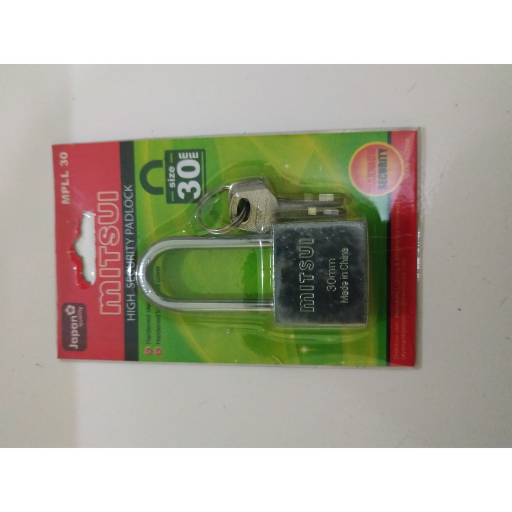 GEMBOK 30 MM LEHER PANJANG / GEMBOK RUMAH / GEMBOK PAGAR