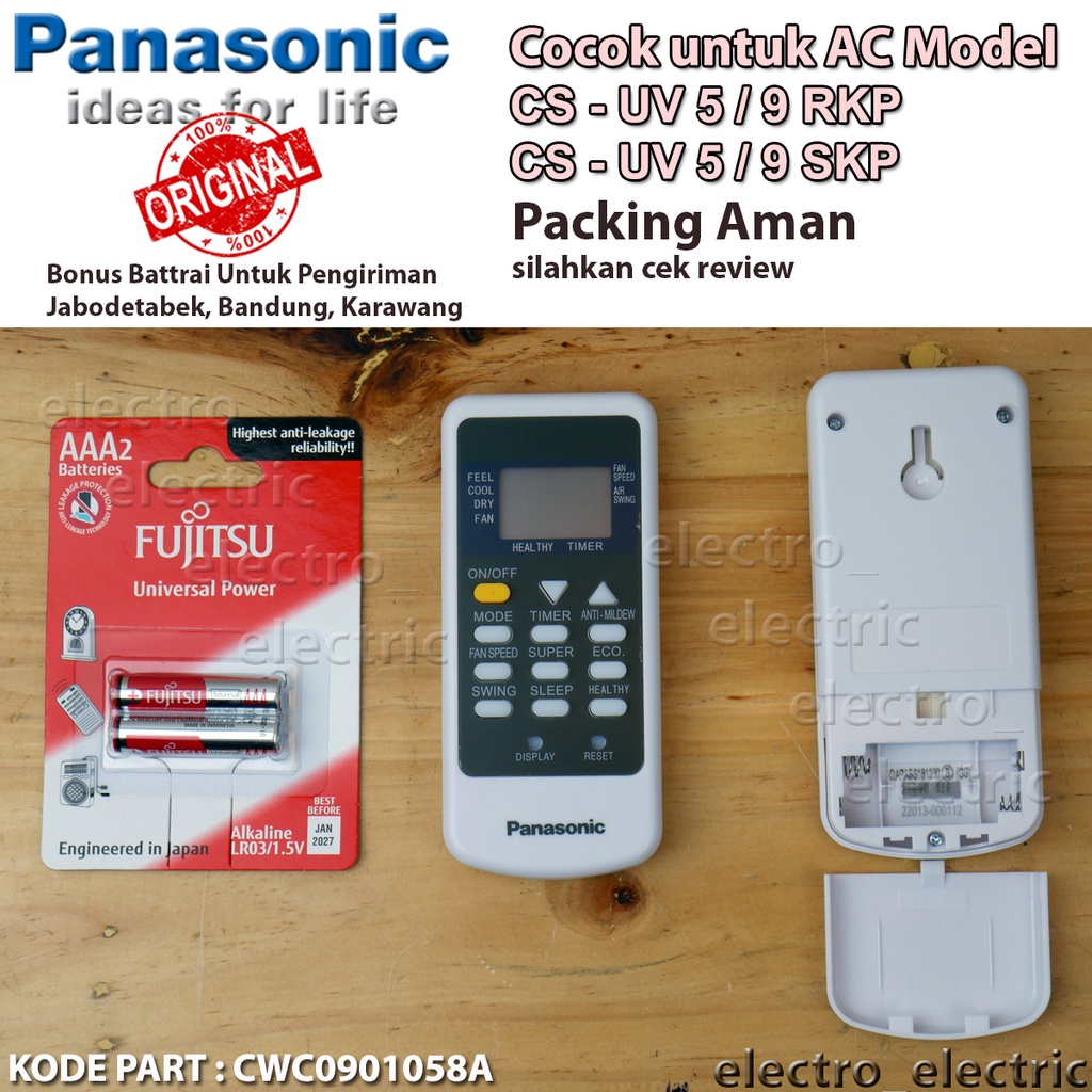 Remote AC Panasonic CS UV 5 Original