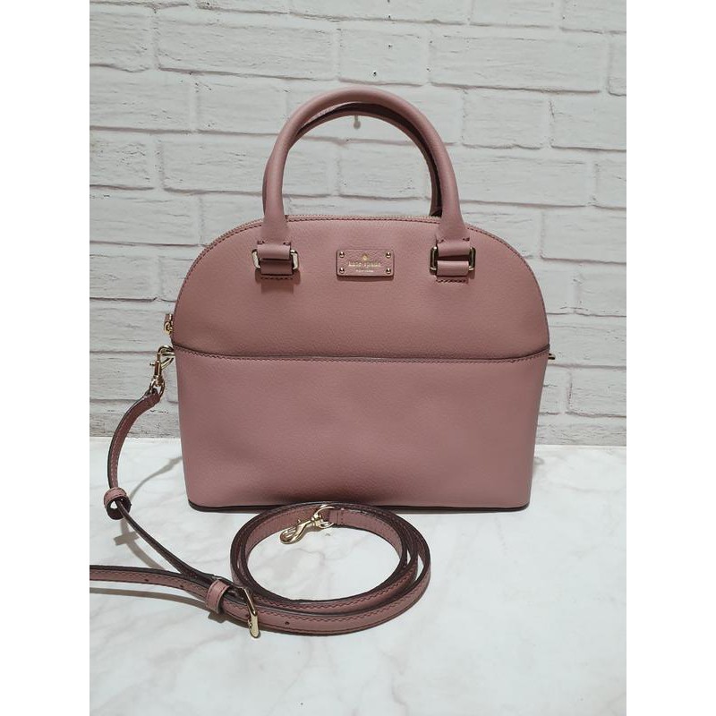 tas kate spade carli large satchel dusty peony