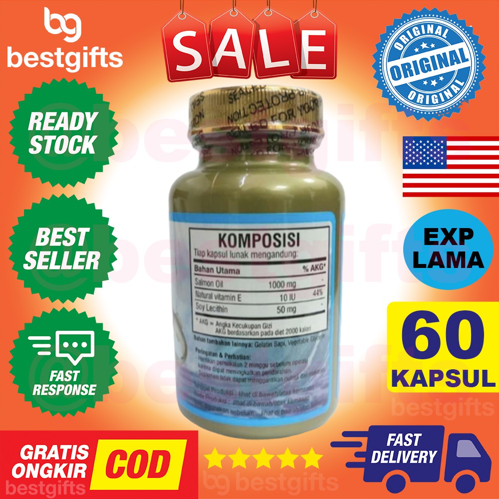 SEA-QUILL SEAQUILL SEA QUILL OMEGA 3 6 9 SALMON FISH OIL KOLESTEROL DARAH TINGGI AUTOIMUN 60 KAPSUL