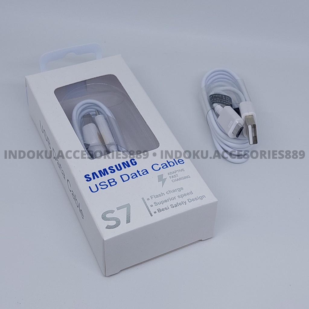 Kabel Data Samsung Note 4 / S5 / S6 / S6 EDGE / S7 / S7 EDGE / S8 / J2 PRIME / J5 / J7 / A3 dan Semua HP Colokan Micro USB ORIGINAL