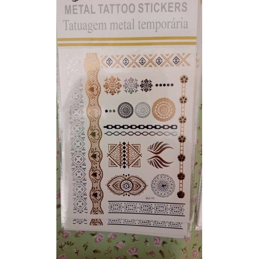 STICKER TATTOO METALIK