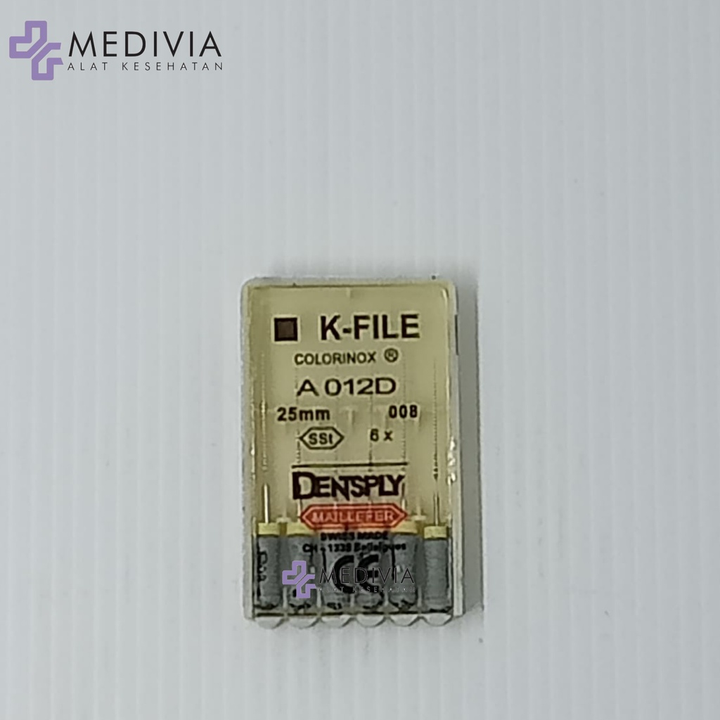 k file dentsply 06, 08, 10, 15-40, 45-80 21mm dan 25mm