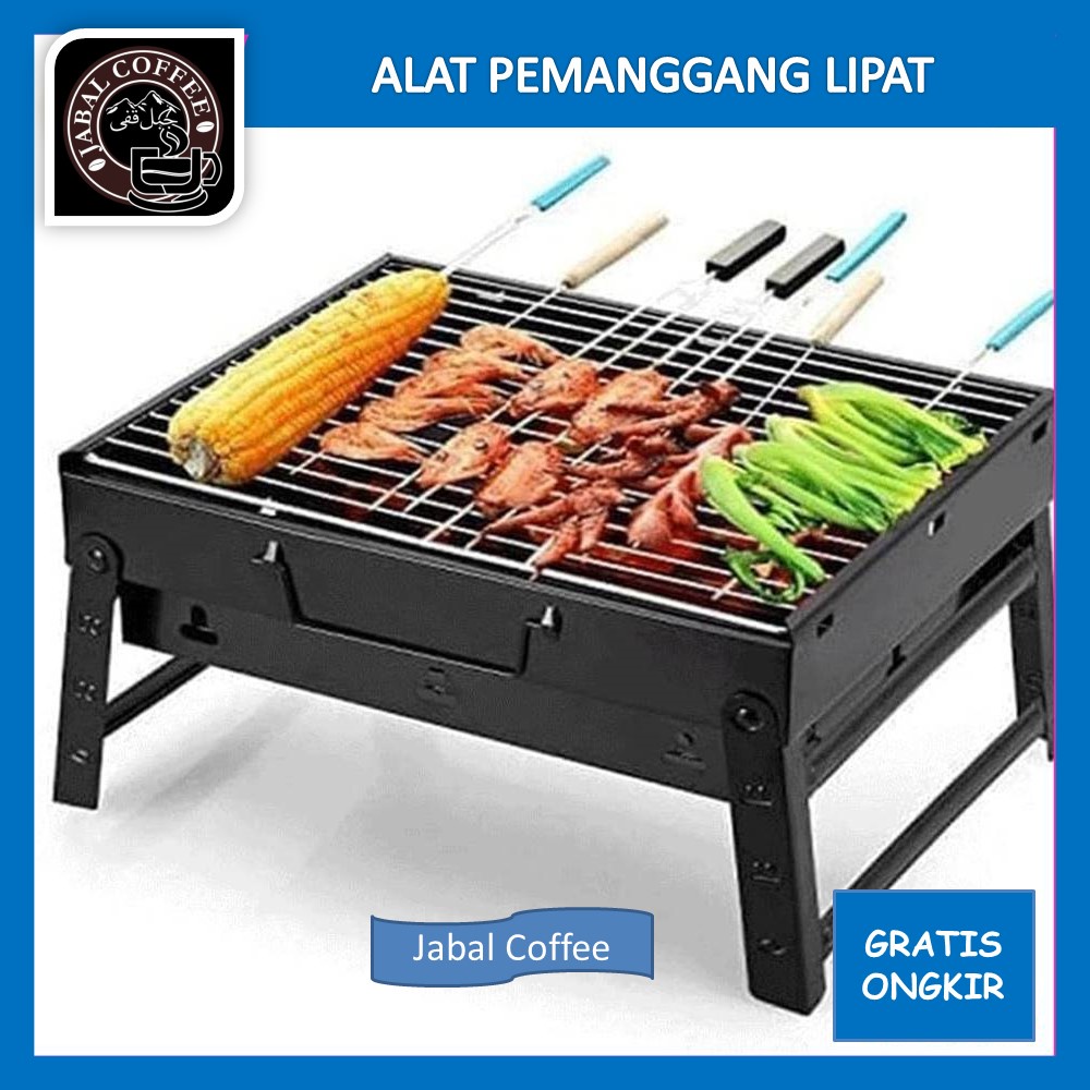 Alat Panggangan Steak Portable / Alat Pemanggang Lipat Serbaguna / Alat Bakar Barbecue Grill / Alat Panggang Portable