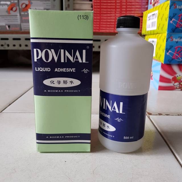 

Lem kertas Povinal 113 besar 500ml/ lem slime