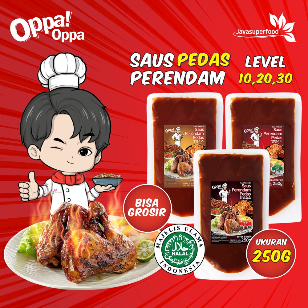 Saus Perendam Pedas Tokkochi Saus Buldak Pedas 250g Oppa-Oppa