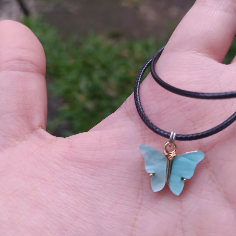 BUTTERFLY BRACELET/ GELANG KUPU-KUPU BESTIE PERSAHABATAN LUCU / UNIK / KEREN / MURAH-Style 1 blue