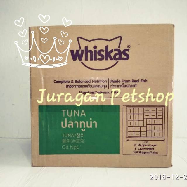 WHISKAS SACHET TUNA +1 (24PCS) | GRAB/KARGO