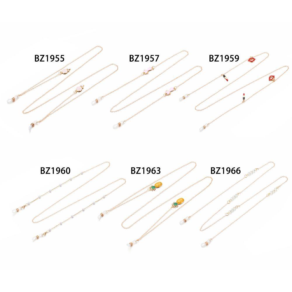 Tali Rantai Kacamata Baca Dengan Liontin Nanas