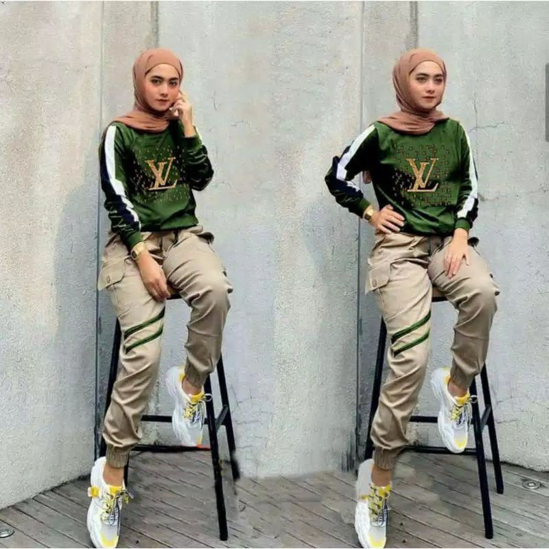 SET JUMBO LEVICA/SET OLAHRAGA WANITA/ SETELAN BABYTERRY TERKINI/SET JUMBO GOWES