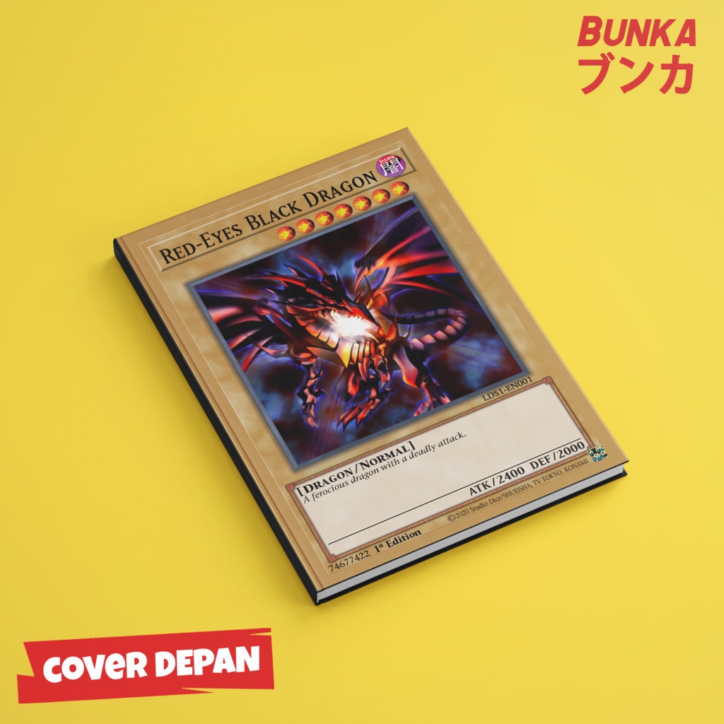 

Notebook Yu Gi Oh Red Eyes Black Dragon Hardcover A5 Skin Buku Tulis Catatan Notes Agenda Planner Jurnal