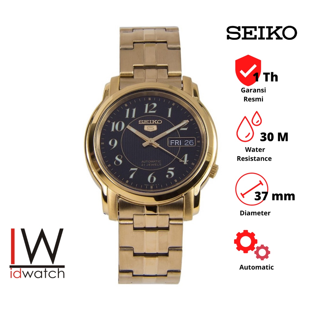 Seiko 5 SNKL96K1 Automatic Jam Tangan Pria Original SNKL96 Wanita Unisex Cewek Cowok